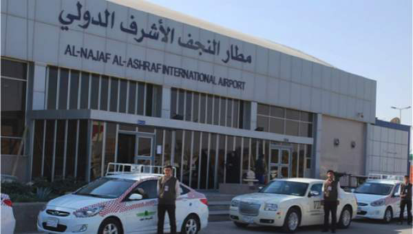 تاکسی های ترمینال ورودی در فرودگاه نجف