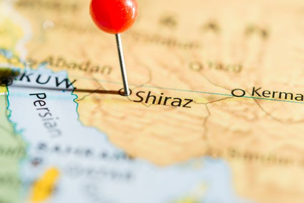 موقعیت شیراز در نقشه ایران