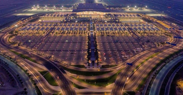فرودگاه مسقط عمان از نمای بالا