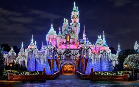 Disneyland-Castle-in-the-night