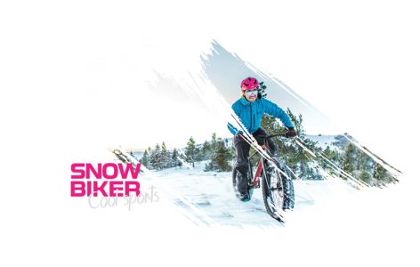 Snow Biking in winter sports