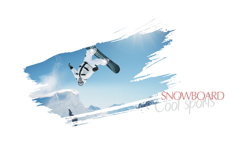 Snowboarding in winter sports