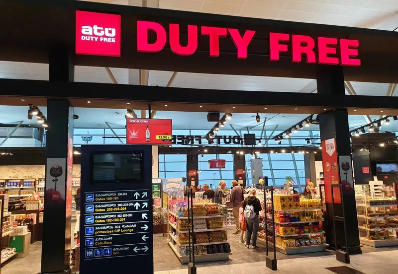 فروشگاه های dutyfree shop در فرودگاه‌تفلیس