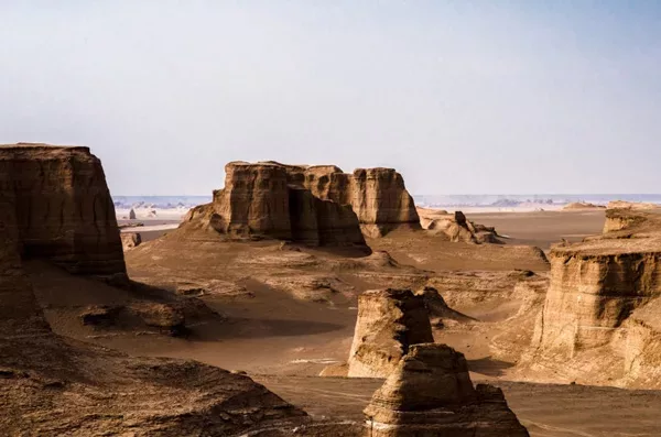 الصخور الرملية في شهداد كرمان