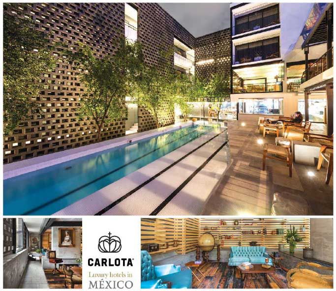 هتل کارلوتا مکزیکو سیتی از به بهترین هتل های مکزیک با طراحی منحصر به فرد