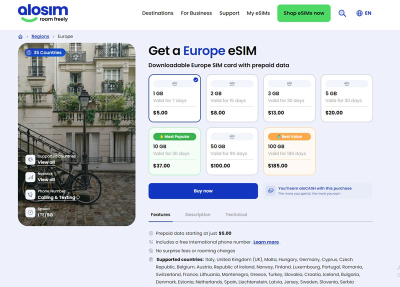 best esims for travel to europe