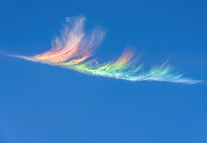 Fire Rainbow; A Light Display in Cirrus Clouds