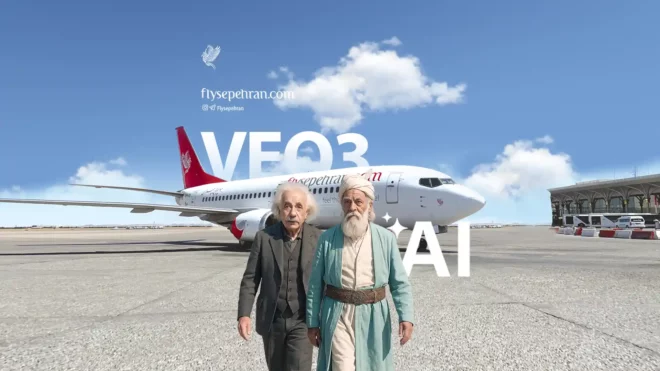 اولین ویدیو فلای سپهران با هوش مصنوعی گوگل VEO3
