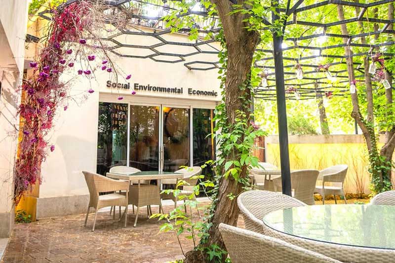 This Cafe is the best spring cafes in Mashhad, Cafe See