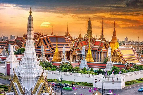 The famous Grand Palace of Thailand-Bangkok