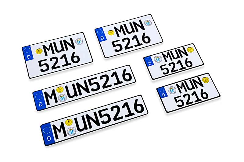 international license plate