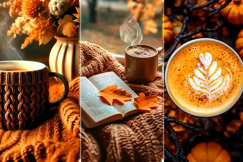 لاته قهوه شکلات داغ فندقی