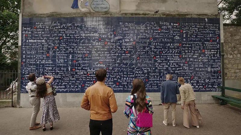 جاهای دیدنی پاریس - دیوار عشق