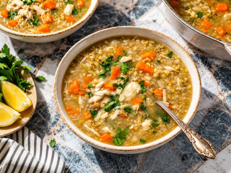 Freekeh Chicken Soup