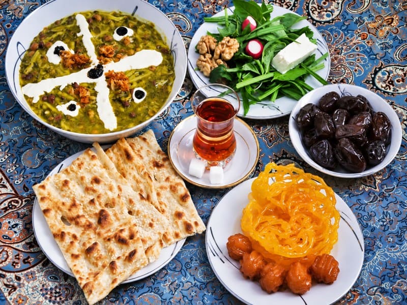 Iranian Iftar Table